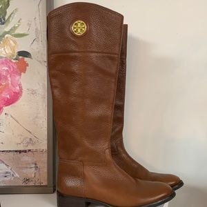 Tory Burch tall boots zipper inside